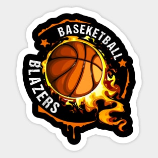 Graphic Basketball Name Blazers Classic Styles Sticker